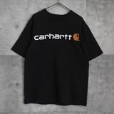 カーハート ロゴ Tシャツ ブラック - NEWSED