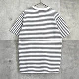 ラコステ ロゴ ボーダー 鹿の子 Tシャツ ブラック × ホワイト - NEWSED