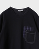マルニ パッチワーク 胸ポケット Tシャツ ブラック サイズ44 メンズ レディース