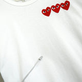 プレイ コムデギャルソン ハートロゴ Tシャツ ホワイト - NEWSED