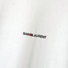 サンローラン パリ ワンポイントロゴ Tシャツ ホワイト