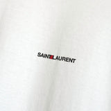 サンローラン パリ ワンポイントロゴ Tシャツ ホワイト - NEWSED