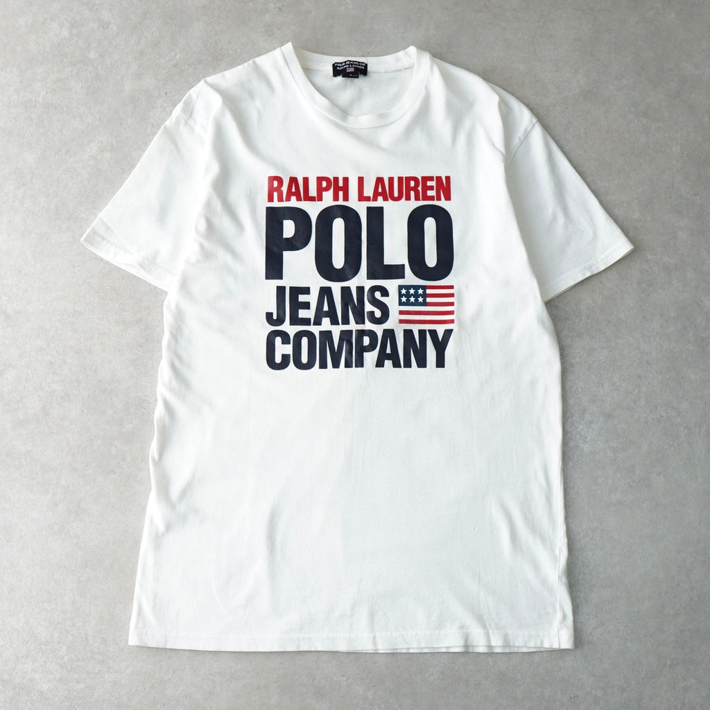 ポロ ラルフローレン ロゴ 半袖Tシャツ ホワイト