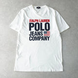 ポロ ラルフローレン ロゴ 半袖Tシャツ ホワイト - NEWSED