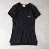 Vivienne Westwood Orb 刺绣 T 恤，短袖，女款，黑色
