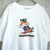 Maison Kitsune Chillax 白色头像印花T恤