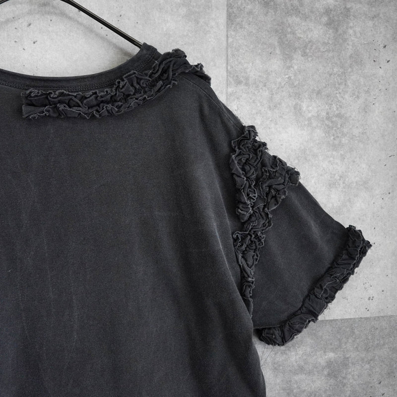 ドリス ヴァン ノッテン フリル 半袖トップス Tシャツ ダークグレー レディース - NEWSED