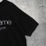 シュプリーム ロゴ Tシャツ ブラック - NEWSED