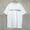 Comme des Garçons 衬衫 徽标 T 恤 白色