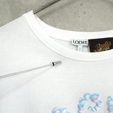 ロエベ バブル ロゴ 刺繍 Tシャツ ホワイト - NEWSED