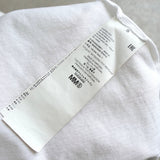 エムエムシックス メゾン マルジェラ ロゴプリント オーバーサイズ Tシャツ ホワイト - NEWSED