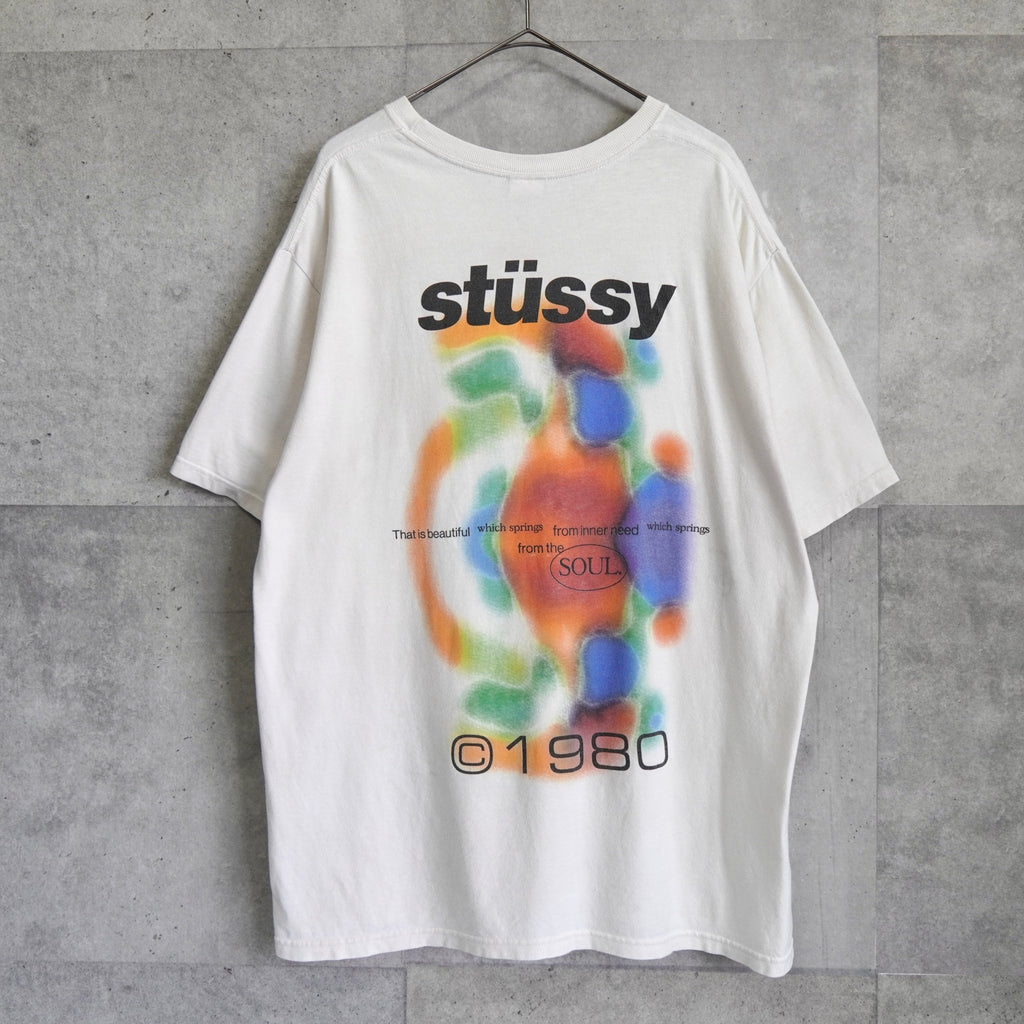 Stüssy 白色双面印花T恤
