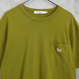 メゾンキツネ ダブルフォックス ポケット Tシャツ オリーブ - NEWSED