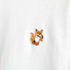 Maison Kitsune 白色和平狐狸标志T恤