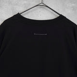 エムエムシックス メゾン マルジェラ ナンバーロゴ Tシャツ ブラック - NEWSED