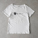 アニエスべー ロゴ Tシャツ レディース ホワイト - NEWSED