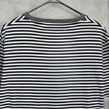 メゾン マルジェラ ボーダー Tシャツ ブラック / ホワイト / グレー - NEWSED