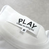 Play Comme des Garçons 白色/粉色心形徽标 T 恤