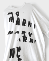 マルニ オーバーサイズ Tシャツ ホワイト サイズ48 メンズ レディース - NEWSED