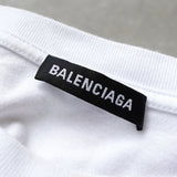 バレンシアガ ロゴ オーバーサイズ Tシャツ ホワイト - NEWSED