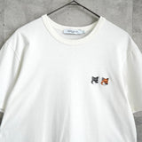 メゾン キツネ ダブルフォックス Tシャツ ホワイト - NEWSED