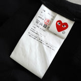 プレイ コムデギャルソン ハートロゴ Tシャツ ブラック - NEWSED