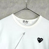 プレイ コムデギャルソン ハートロゴ Tシャツ ホワイト