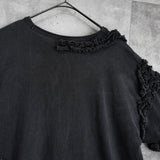 ドリス ヴァン ノッテン フリル 半袖トップス Tシャツ ダークグレー レディース - NEWSED