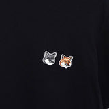 メゾンキツネ フォックスヘッド Tシャツ ブラック - NEWSED