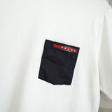 プラダ スポーツ ロゴ ポケット Tシャツ ホワイト - NEWSED