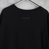 エムエムシックス メゾンマルジェラ プリント Tシャツ ブラック - NEWSED