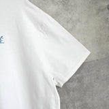 メゾン キツネ ロゴ 刺繍 Tシャツ ホワイト - NEWSED