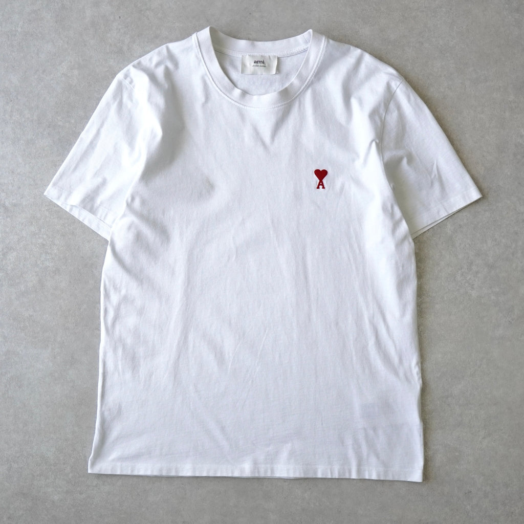 アミパリ アミ パリス ハートロゴ Tシャツ ホワイト | ブランド