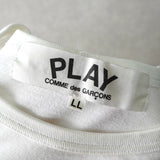 プレイ コムデギャルソン ハートロゴ Tシャツ ホワイト - NEWSED