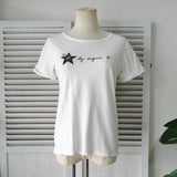 アニエスべー ロゴ Tシャツ レディース ホワイト - NEWSED