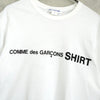 Comme des Garçons 衬衫 徽标 T 恤 白色