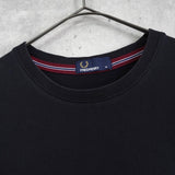 フレッドペリー ロゴ 刺繍 Tシャツ ブラック - NEWSED