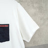 プラダ スポーツ ロゴ ポケット Tシャツ ホワイト