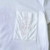 エルメス ロゴ 刺繍 ポケット Tシャツ ホワイト