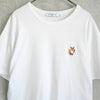 Maison Kitsune 白色和平狐狸标志T恤