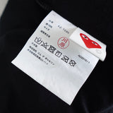 プレイ コムデギャルソン ハートロゴ 半袖Tシャツ ブラック - NEWSED