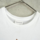 メゾンキツネ フォックス プリント Tシャツ ホワイト - NEWSED