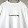 Balenciaga 徽标超大 T 恤白色