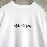 バレンシアガ ロゴ オーバーサイズ Tシャツ ホワイト - NEWSED