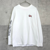 ステューシー × ゼロスリートゥーシー ロゴ ロンT ホワイト - NEWSED