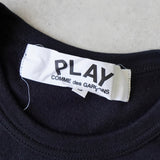 プレイ コムデギャルソン ハートロゴ Tシャツ ブラック - NEWSED