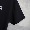 Maison Kitsune 草书徽标 T 恤，黑色，未使用，带标签