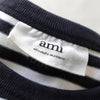 Ami Paris Ami Paris 心形标志边框图案长袖上衣 黑色 / 白色