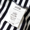 Ami Paris Ami Paris 心形标志边框图案长袖上衣 黑色 / 白色