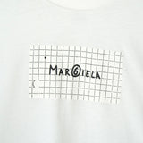 エムエムシックス メゾン マルジェラ ロゴプリント オーバーサイズ Tシャツ ホワイト - NEWSED